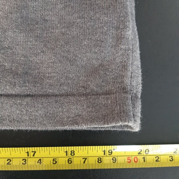 Michael Kors SZ M Quarter Zip 100% Cotton Jersey Knit Gray Men's Mock Neck Top - Picture 12 of 15